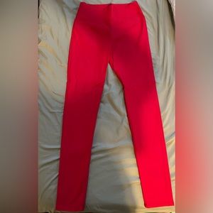 Red Stretch Dress Pants